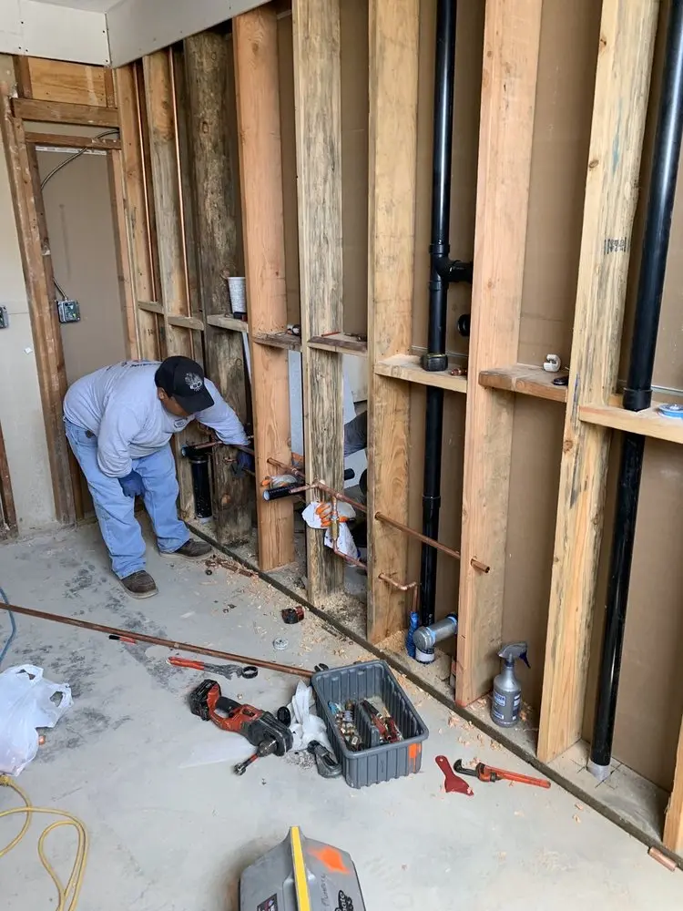 Commercial rough-in plumbing for Trenchless Sewer Repair in Joyner